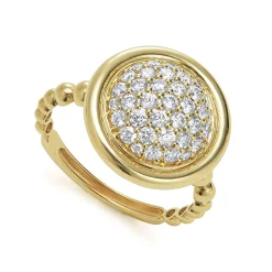 Diamonds<LAGOS 18K Gold Circle Diamond Ring