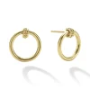 Gold<LAGOS 18K Gold Circle Stud Earrings