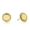Gold<LAGOS 18K Gold Circle Stud Earrings