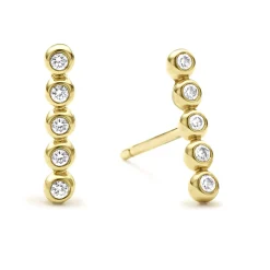 Diamonds<LAGOS 18K Gold Diamond Bar Stud Earrings
