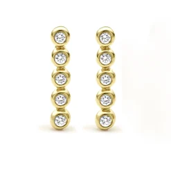 Diamonds<LAGOS 18K Gold Diamond Bar Stud Earrings