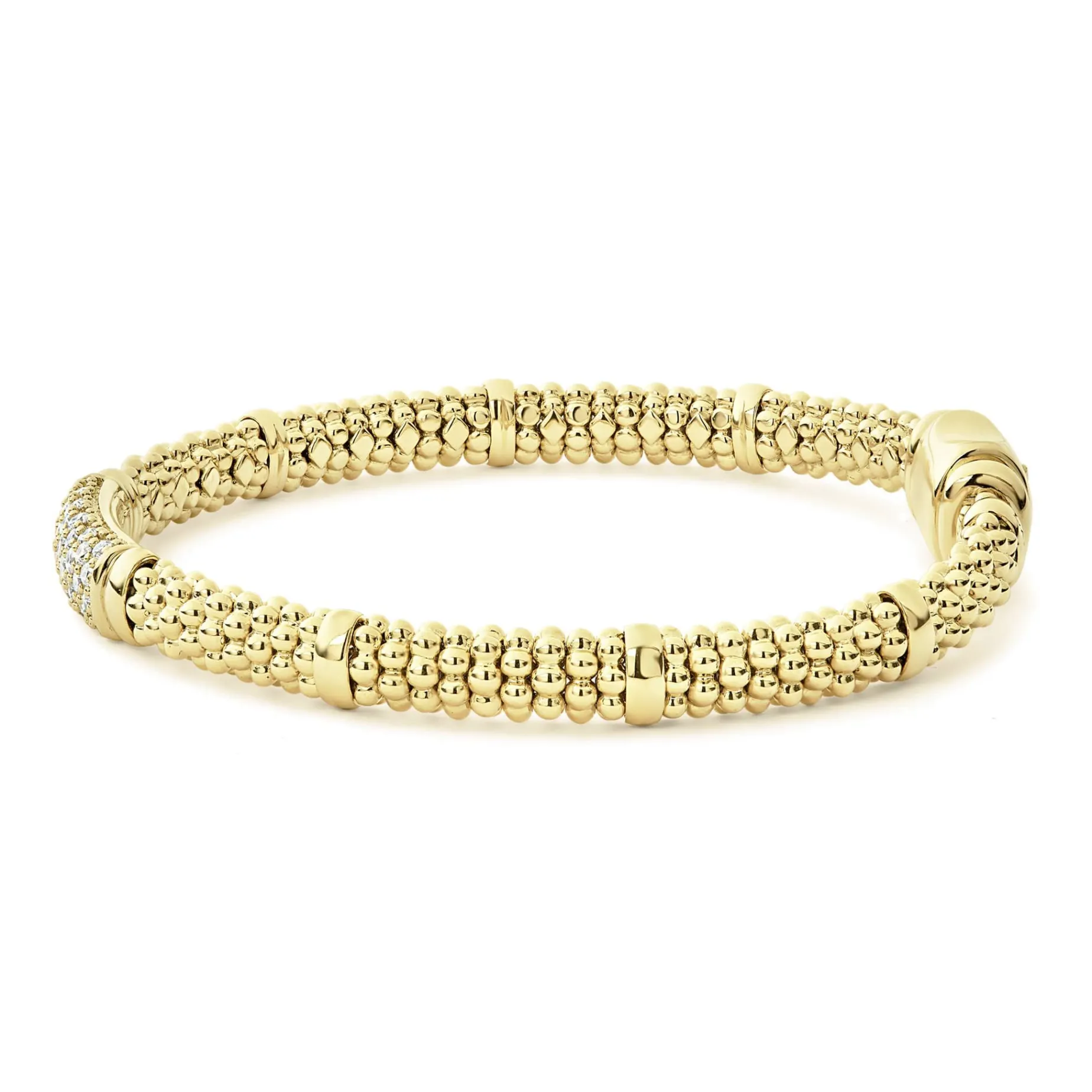 Diamonds<LAGOS 18K Gold Diamond Bracelet | 6Mm