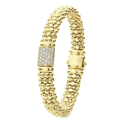 Diamonds<LAGOS 18K Gold Diamond Bracelet | 9Mm
