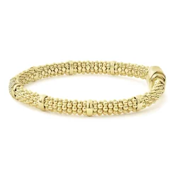 Gold<LAGOS 18K Gold Diamond Bracelet | 6Mm