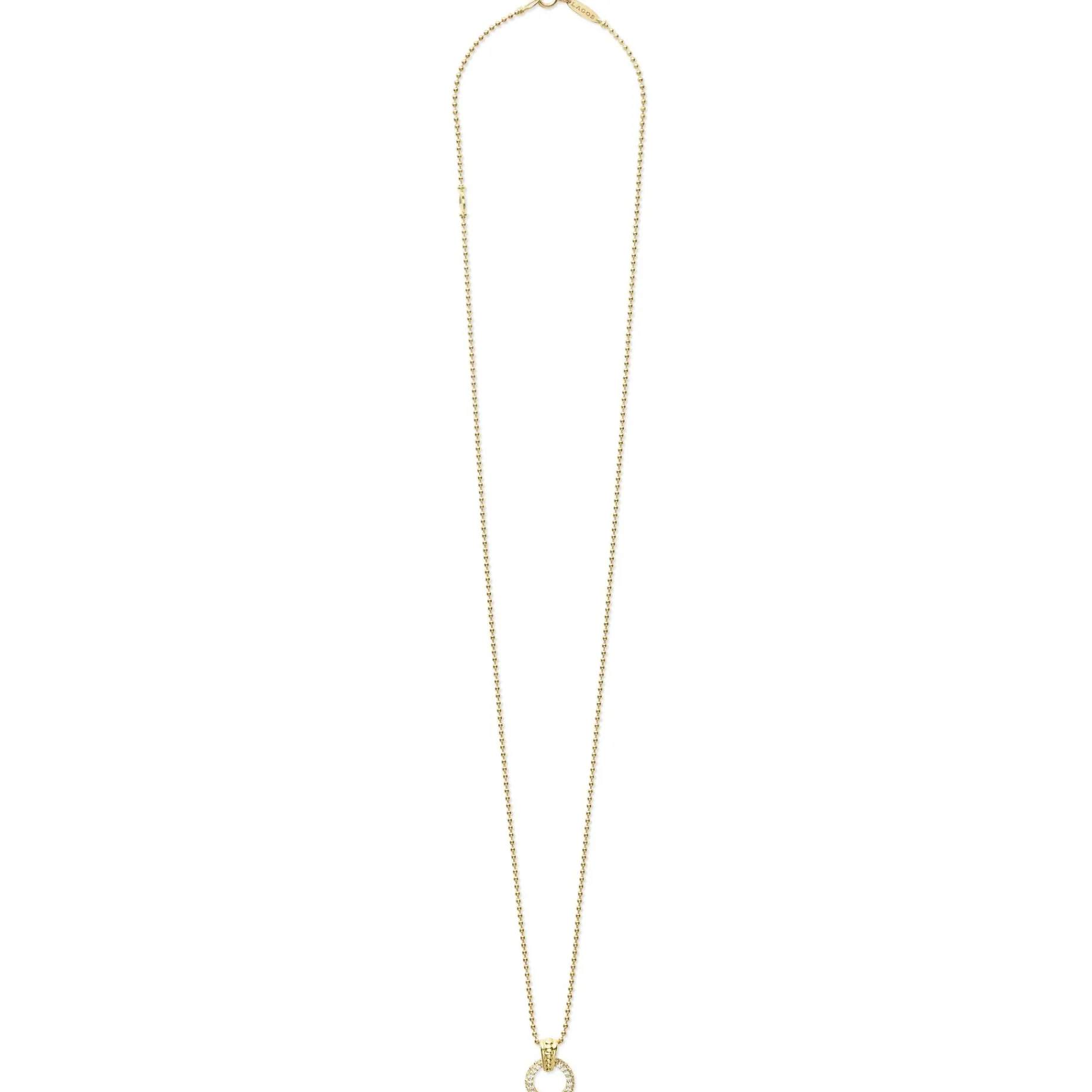Pendant Necklaces<LAGOS 18K Gold Diamond Circle Pendant Necklace