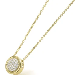 Diamonds<LAGOS 18K Gold Diamond Circle Pendant Necklace