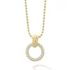 Diamonds<LAGOS 18K Gold Diamond Circle Pendant Necklace