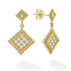 Diamonds<LAGOS 18K Gold Diamond Drop Earrings