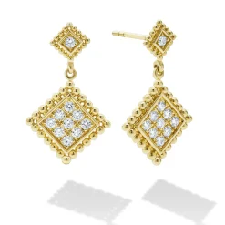 Diamonds<LAGOS 18K Gold Diamond Drop Earrings