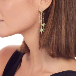 Diamonds<LAGOS 18K Gold Diamond Drop Earrings