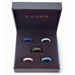 Statement Rings<LAGOS 18K Gold Diamond Stacking Ring Set