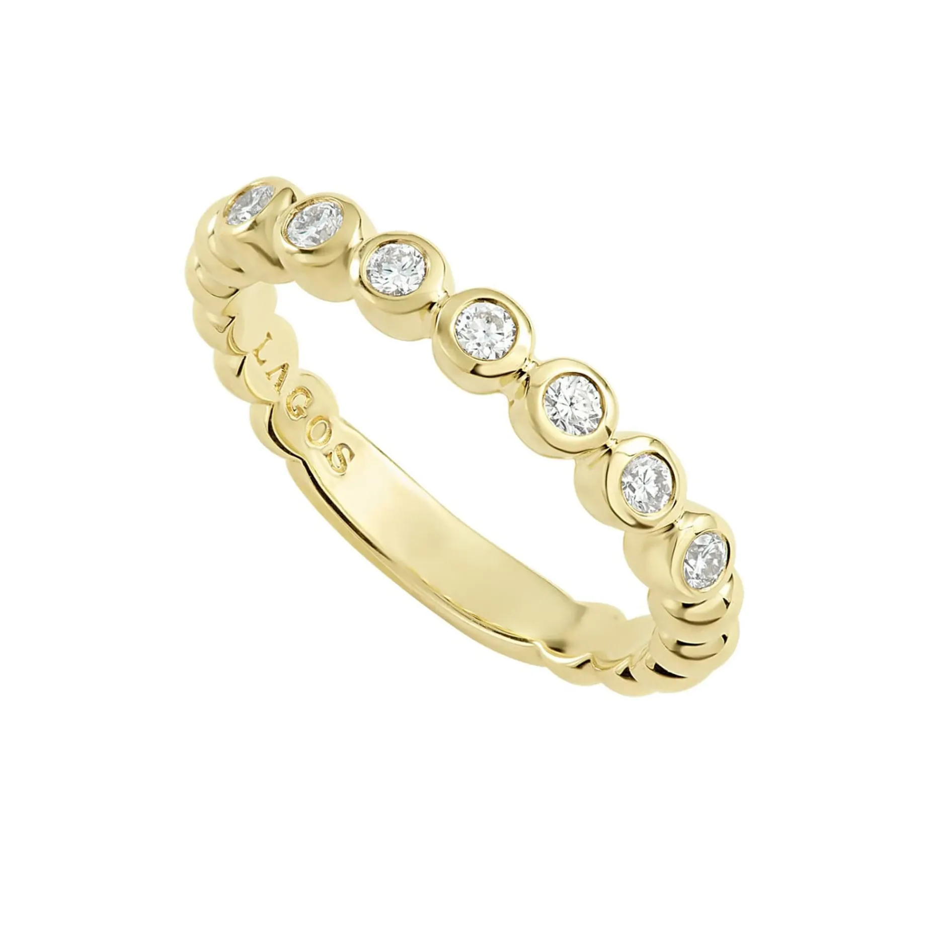 Diamonds<LAGOS 18K Gold Diamond Stacking Ring Set