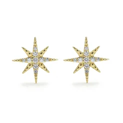 Gold<LAGOS 18K Gold Diamond Stud Earrings