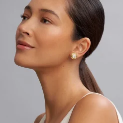 Gold<LAGOS 18K Gold Diamond Stud Earrings