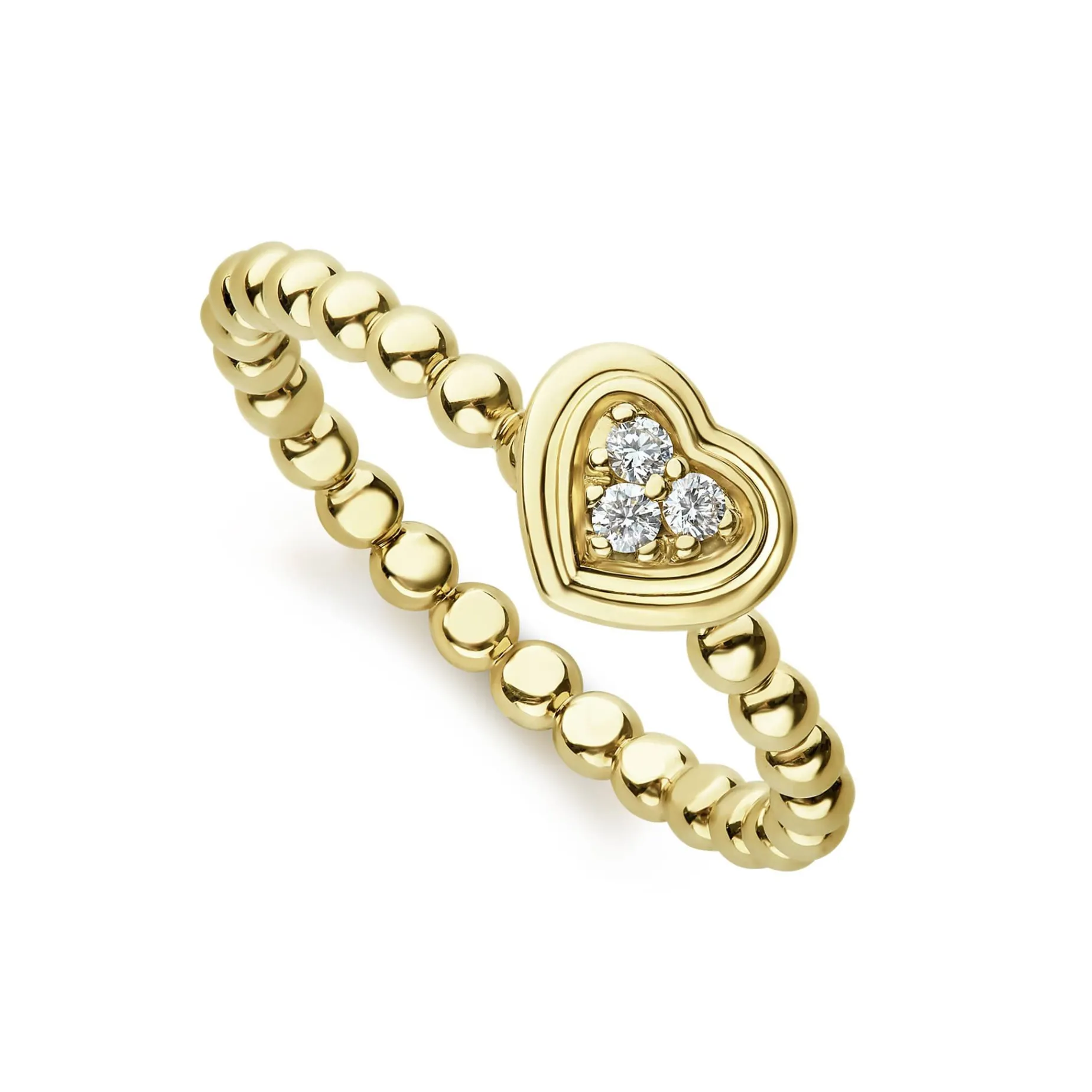 Diamonds<LAGOS 18K Gold Heart Diamond Ring