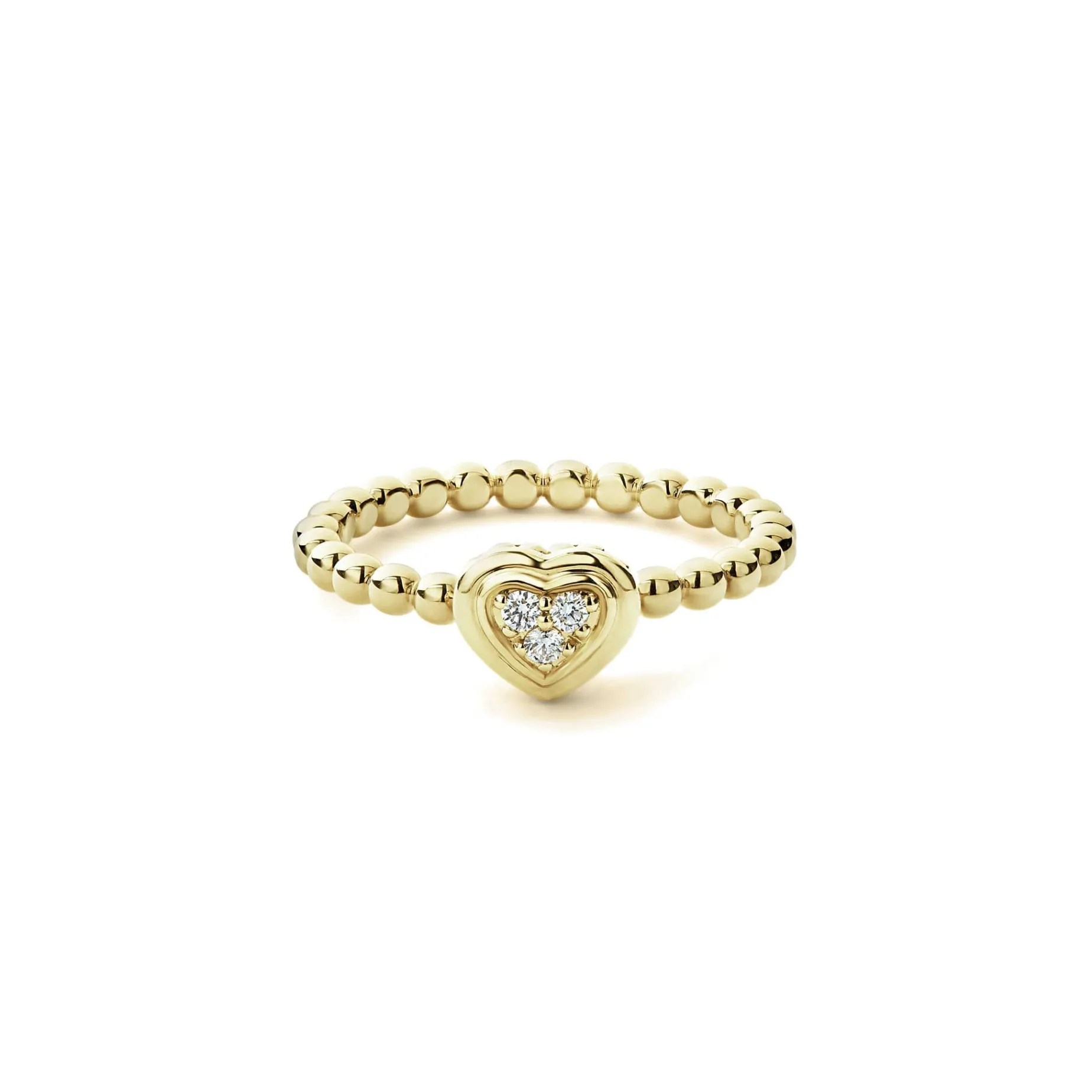 Diamonds<LAGOS 18K Gold Heart Diamond Ring