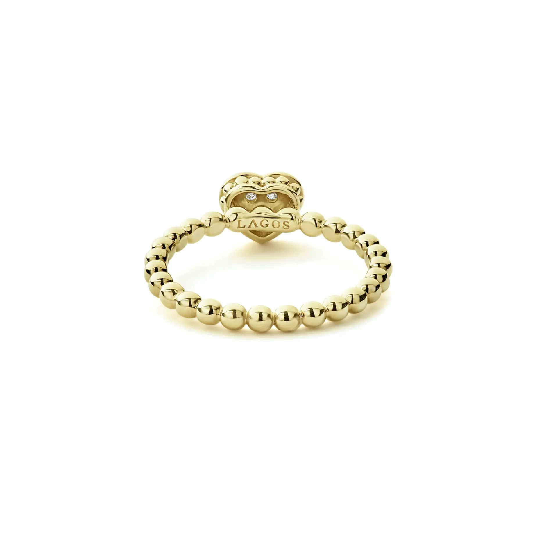 Diamonds<LAGOS 18K Gold Heart Diamond Ring