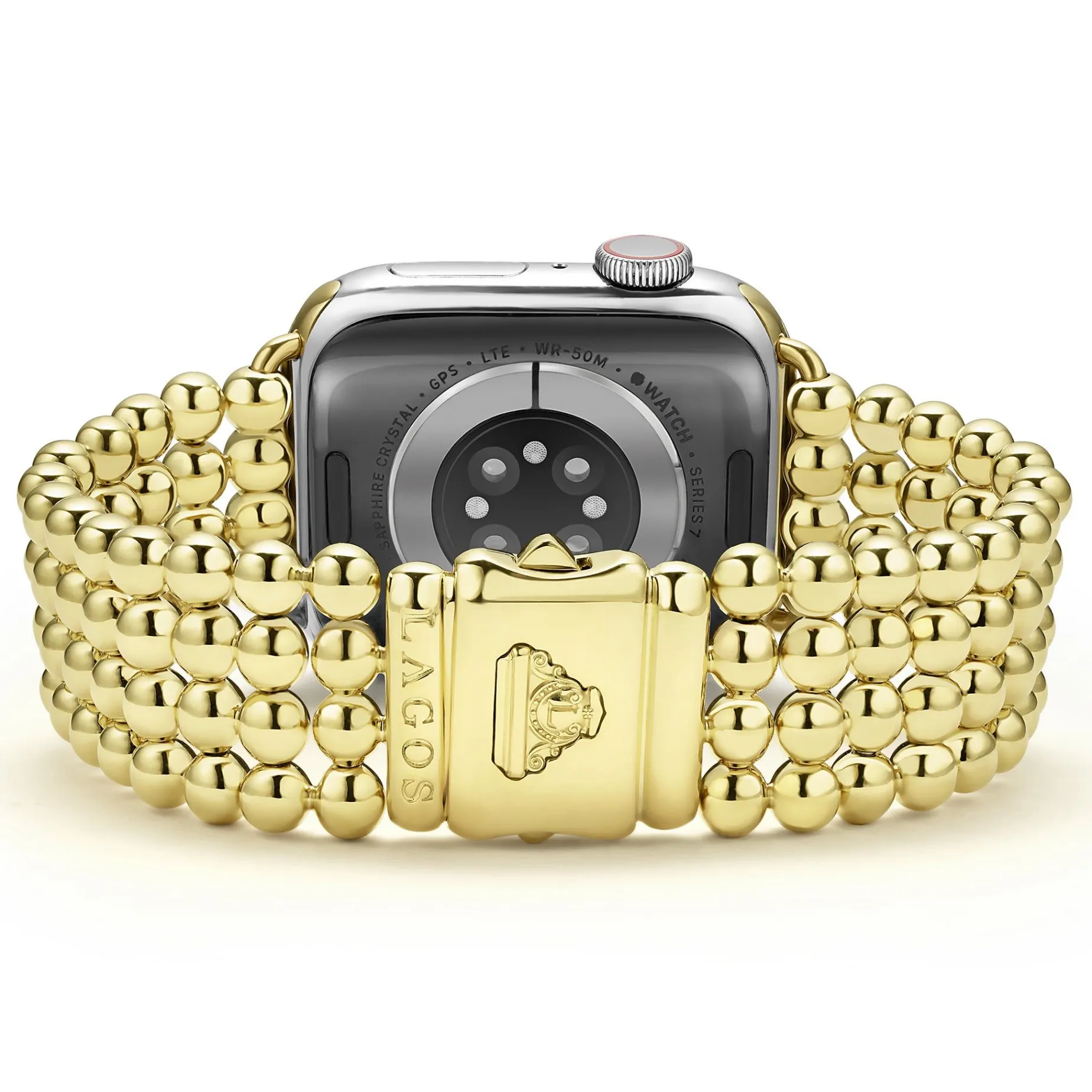 Watch Bracelets<LAGOS 18K Gold Infinite Caviar Beaded Watch Bracelet - 38-45Mm