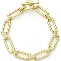 Gold<LAGOS 18K Gold Link Bracelet