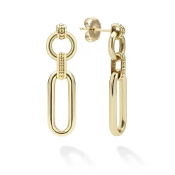 Drop Earrings<LAGOS 18K Gold Link Drop Earrings