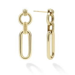 Gold<LAGOS 18K Gold Link Drop Earrings
