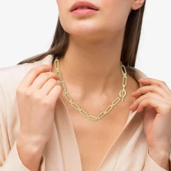 Gold<LAGOS 18K Gold Link Necklace