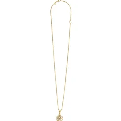 Diamonds<LAGOS 18K Gold Love Knot Diamond Pendant Necklace