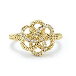 Diamonds<LAGOS 18K Gold Love Knot Diamond Ring