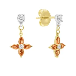 Gemstones<LAGOS 18K Gold Marquise Diamond Drop Earrings