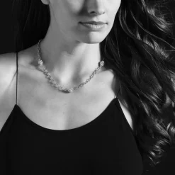 Gold<LAGOS 18K Gold Open Ball Link Necklace