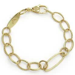 Gold<LAGOS 18K Gold Oval Link Bracelet