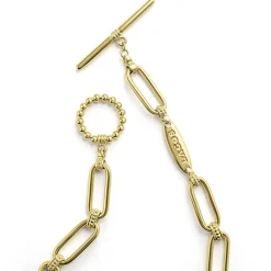 Gold<LAGOS 18K Gold Petite Link Bracelet