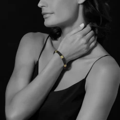 Gold<LAGOS 18K Gold Station Ceramic Beaded Bracelet | 9Mm