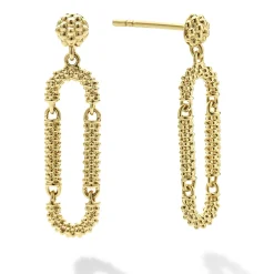 Drop Earrings<LAGOS 18K Gold Superfine Caviar Drop Earrings