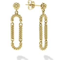 Gold<LAGOS 18K Gold Superfine Caviar Drop Earrings