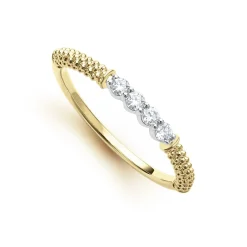 Diamonds<LAGOS 18K Gold Superfine Diamond Stacking Ring