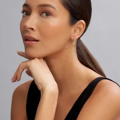 Diamonds<LAGOS 18K Gold Superfine Diamond Hoop Earrings