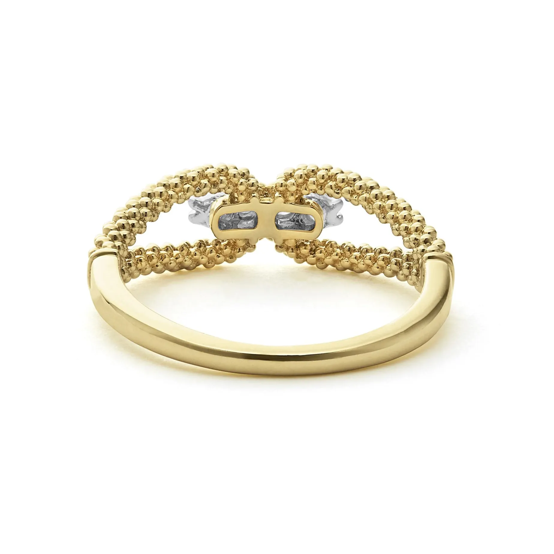 Diamonds<LAGOS 18K Gold Superfine Diamond Center Ring