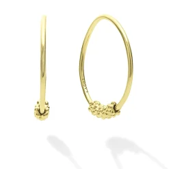 Hoop Earrings<LAGOS 18K Gold Superfine Hoop Earrings