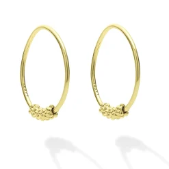 Hoop Earrings<LAGOS 18K Gold Superfine Hoop Earrings