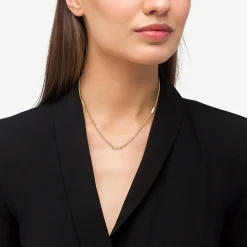 Gold<LAGOS 18K Gold Superfine Station Chain Necklace