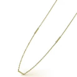 Gold<LAGOS 18K Gold Superfine Station Chain Necklace