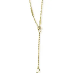 Gold<LAGOS 18K Gold Superfine Station Chain Necklace
