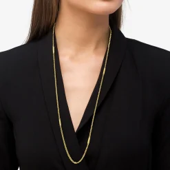 Gold<LAGOS 18K Gold Superfine Station Chain Necklace