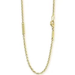Gold<LAGOS 18K Gold Superfine Station Chain Necklace