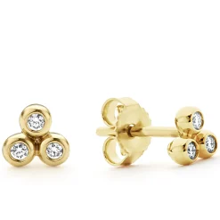 Stud Earrings<LAGOS 18K Gold Triangle Diamond Stud Earrings