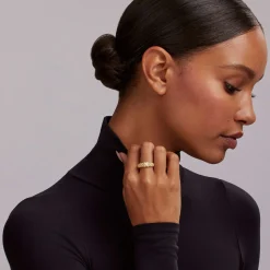 Diamonds<LAGOS 18K Gold X Caviar Diamond Ring