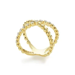 Diamonds<LAGOS 18K Gold X Diamond Ring