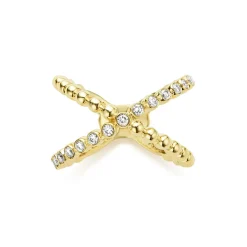 Diamonds<LAGOS 18K Gold X Diamond Ring