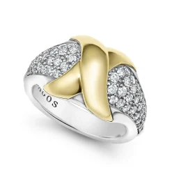 Diamonds<LAGOS 18K Gold X Diamond Ring
